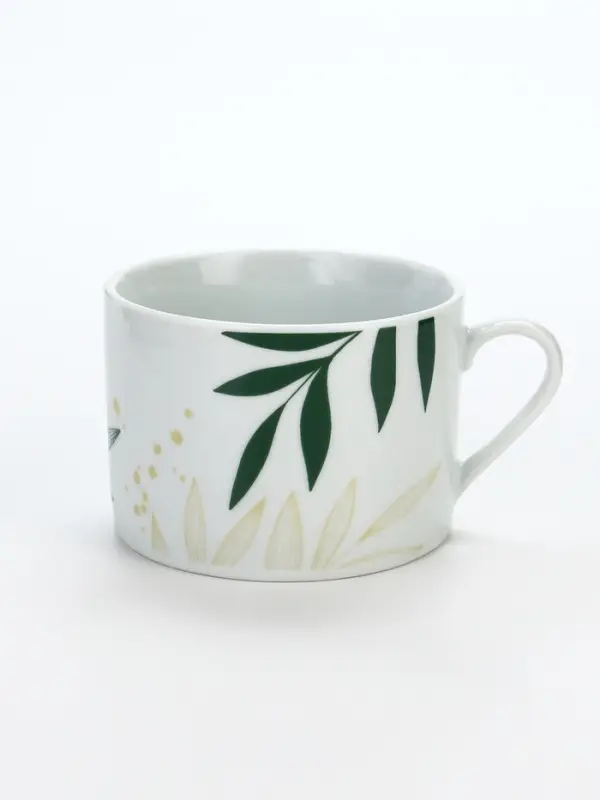 Чайная пара керамическая &laquo;Листья&raquo;, 200 мл