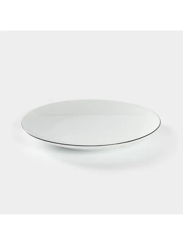 Тарелка Добрушский завод &laquo;Палитра&raquo;, d=24 см, фарфор, белая