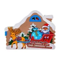 Развивающая книжка из фетра &laquo;Домик Дедушки Мороза&raquo;