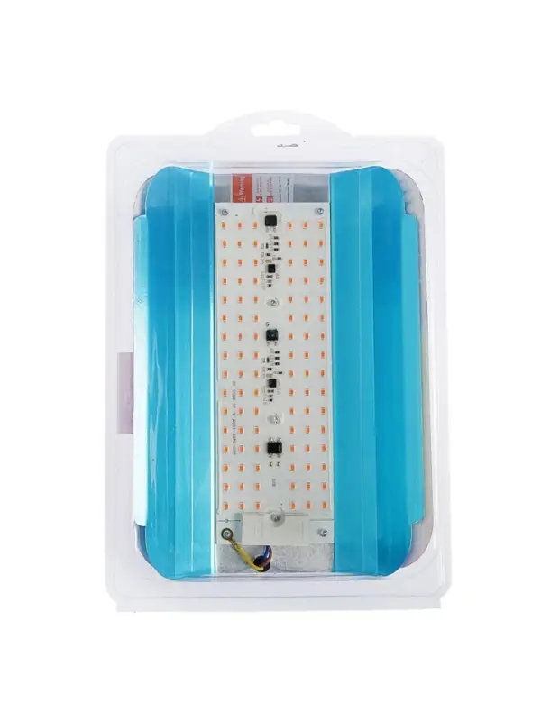 Фитопрожектор для растений Luazon Lighting СДО09-100, светодиодный, 100 Вт, IP65, 220 В, бескорпусный, мультиспектральный