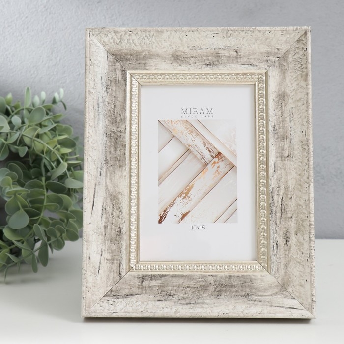 Фоторамка пластик Фоторамка пластик "МИРАМ" 10х15 см, 674463-4, (пластиковый экран)