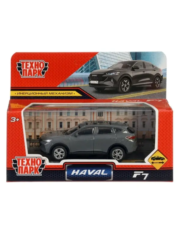 Машина металл "haval f7" длина 10,5 см, инерц, серый, в кор