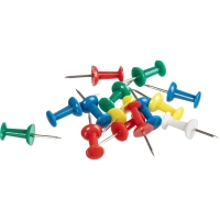 Кнопки силовые д/пробковых досок, пластик, ассорти,50шт/уп