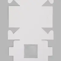 Коробка самосборная, 10.2&times;10.2&times;5.9 см, белая