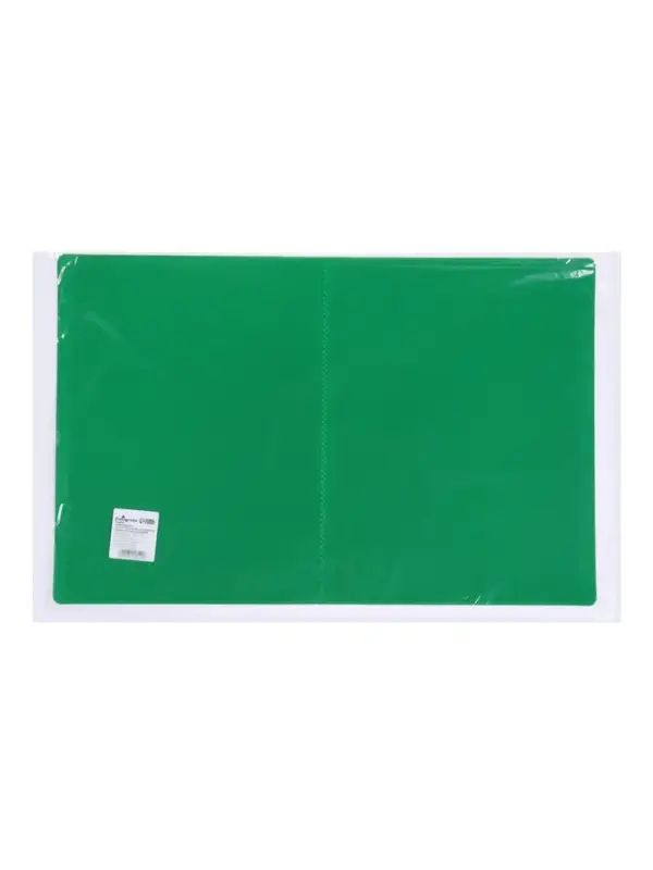 Папка с 20 вкладышами А4, 500 мкм, Calligrata, текстура &laquo;песок&raquo;, зелёная