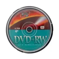 Диск DVD RW VS, 4x, 4.7 Гб, блистер, 10 шт.