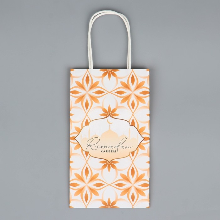 Пакет подарочный крафтовый «Рамадан» , Ramadan kareem, 12 х 21 х 9 см Пакет подарочный крафтовый «Рамадан» , Ramadan kareem, 12 х 21 х 9 см