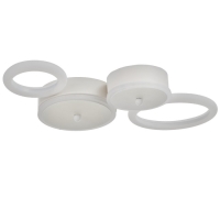 Люстра с ПДУ 2034/2 LED 66Вт белый 45х32х4,5 см BayerLux