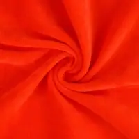 Ткань для рукоделия, велюр на трикотажной основе, красная, лоскут 45&times;50 см