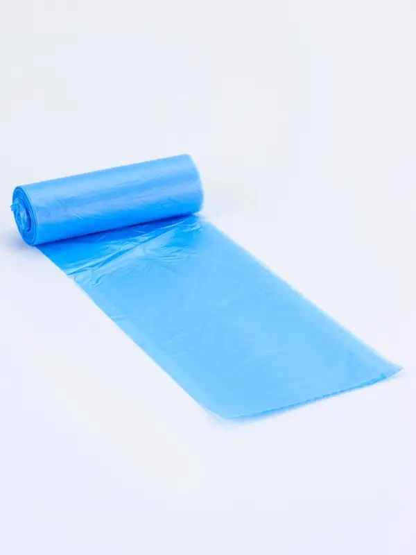 Мешки для мусора 30 л, ПНД, 15 мкм, 20 шт в рул, цвет синий