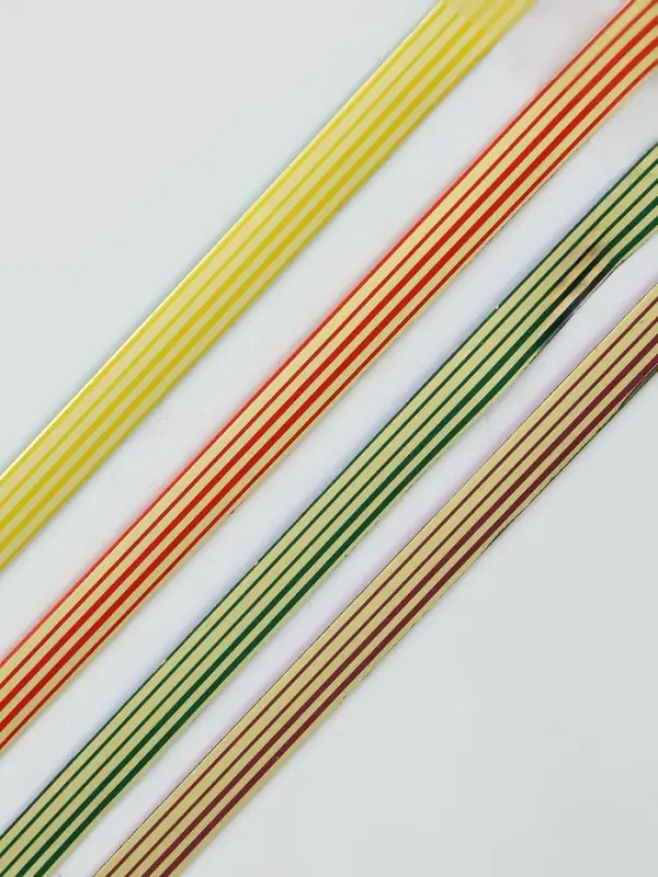 Лента упаковочная для декора и подарков, с металлическим блеском, МИКС, 1.2 см &times; 5 м&plusmn;5%