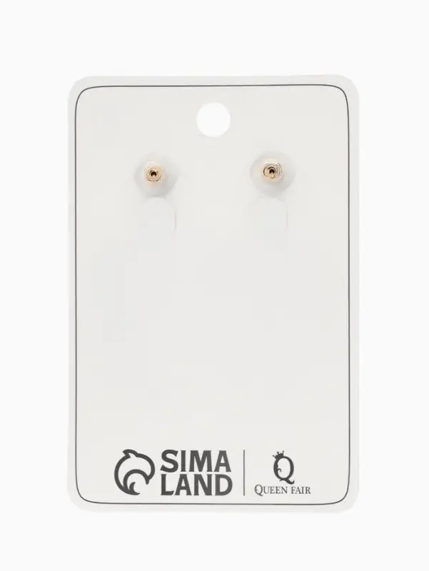 Серьги металл &laquo;Геометрия&raquo;, линии, розовые в золоте