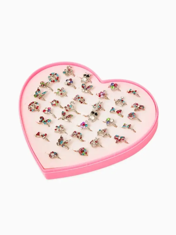 Кольцо "Выбражулька" драгоценность, стразы, безразмерное, форма микс, цвет микс