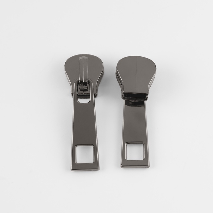 Бегунок галантерейный для молнии «Трактор», №8, 10 шт, цвет чёрный никель Бегунок галантерейный для молнии «Трактор», №8, 10 шт, цвет чёрный никель