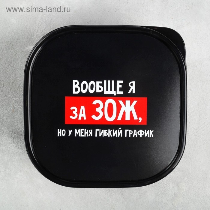 Ланч-бокс &laquo;Гибкий график на ЗОЖ&raquo;, 700 мл