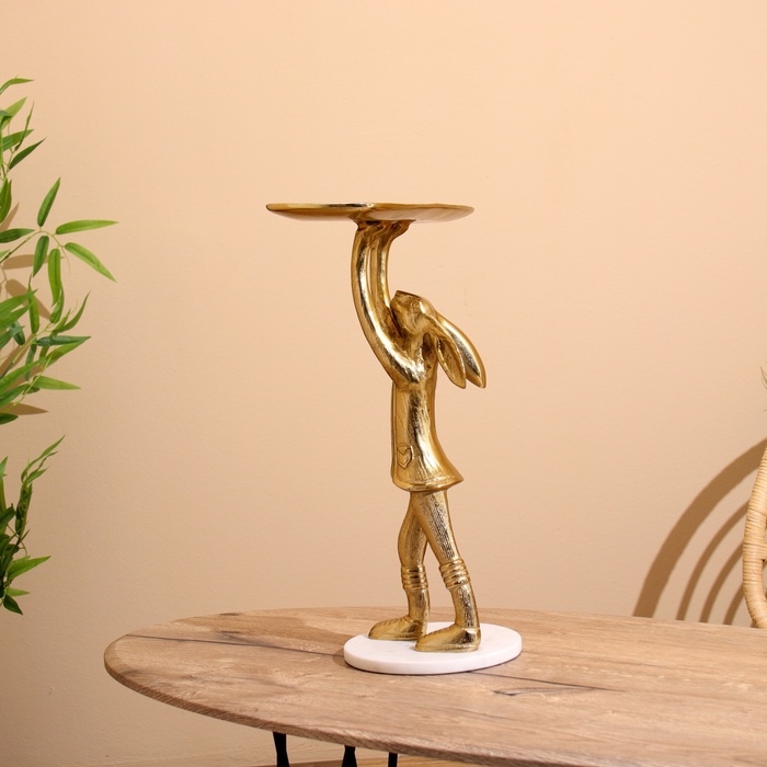 Блюдо Блюдо "Зайка" алюминий 24х38х48 см