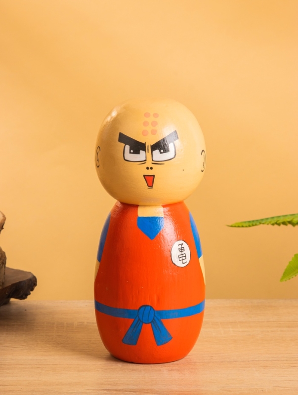 Деревянная кукла кокеши Деревянная кукла кокеши "Курилин" 9х9х21 см