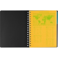 Бизнес-тетрадь SMARTBOOK А5 120л. клетка,спир,микроп,разд,карм,жел-оран
