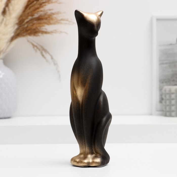 Фигура Фигура "Кот стоит" черный, 21см