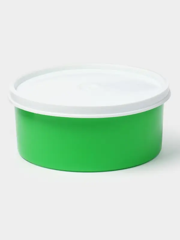 Контейнер пищевой ПластоС, 450 мл, с герметичной крышкой, d=13 см, h=6 см, пластик, МИКС Контейнер пищевой ПластоС, 450 мл, с герметичной крышкой, d=13 см, h=6 см, пластик, МИКС