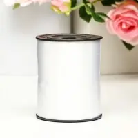 Лента для декора, подарков и шаров, жемчужная, белая, 0.5 см &times; 500 ярдов