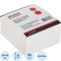 Блок для записей на склейке 9х9х5 белый 65 г/70