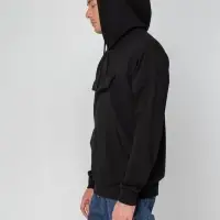 Худи унисекс с карманом на груди Chest Pocket, черное, размер XL/2XL