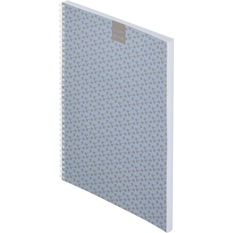 Бизнес-тетрадь А4,96л,точка,греб,обл.глянц.лам. Attache Fleur Лазурь