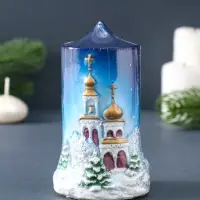 Свеча фигурная "Рождественская ночь" 7х6х11 см