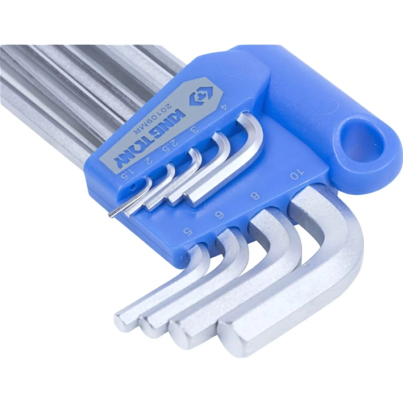 Набор ключей&nbsp;Г-обр.шестигран.1,5-10мм,длинные, шар.,9 пр. KING Tony 20109MR