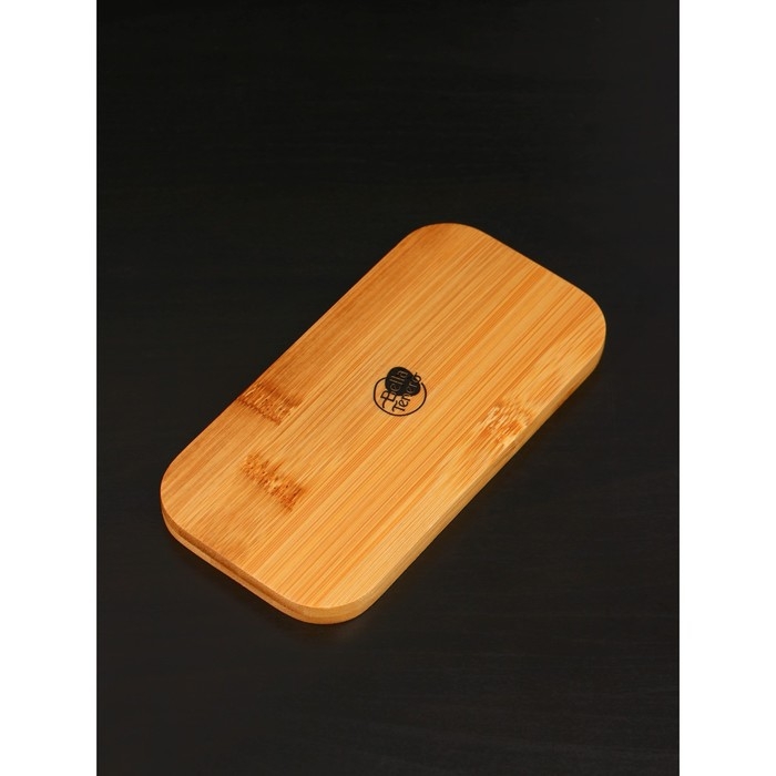 Набор фарфоровый для специй на бамбуковой подставке BellaTenero «Медведи», 2 предмета: солонка 80 мл, перечница 80 мл, цвет белый