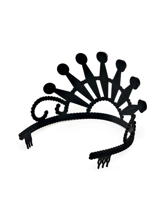 Корона пластиковая "Чёрный лебедь" Корона пластиковая "Чёрный лебедь"