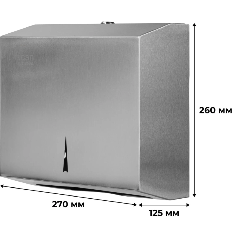 Диспенсер для полотенец лист Luscan Professional Vслож металл