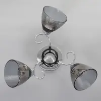 Люстра BayerLux &laquo;Дождь&raquo;, 3&times;Е27, 40 Вт, хромированная, 48&times;48&times;24 см