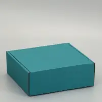 Коробка самосборная, изумрудная, 26 х 24 х 10 см