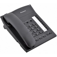 Телефон проводной Panasonic KX-TS2382RUB чер(KX-TS2382RUB)