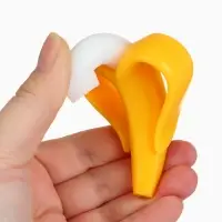 Набор силиконовых прорезывателей для зубов «Банан, погремушка», 2 шт., Крошка Я