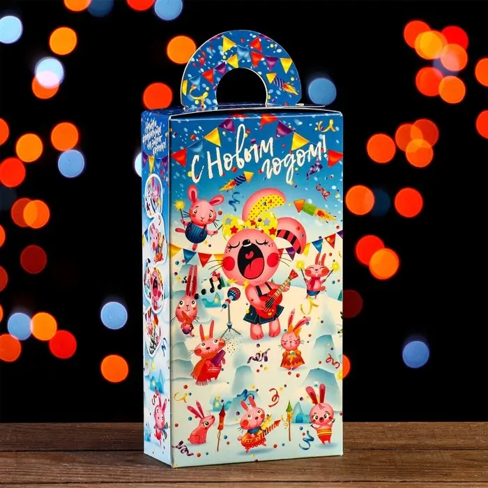 Коробка подарочная складная Коробка подарочная складная "Шурум - Бурум" 11×5×21 см