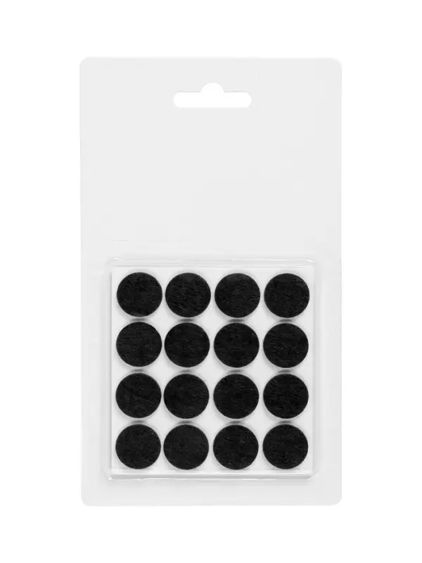 Накладка мебельная ТУНДРА, d=19 мм, круглая, коричневая, 32 шт.