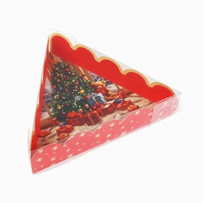 Коробка для кондитерских изделий с пластиковой крышкой «Счастливых мгновений», 18 х 4 см Коробка для кондитерских изделий с пластиковой крышкой «Счастливых мгновений», 18 х 4 см