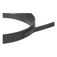 Зеркало настенное круглое &laquo;Клик Мебель&raquo; Black Leather, на кожаном ремне, d=52 см, цвет чёрный