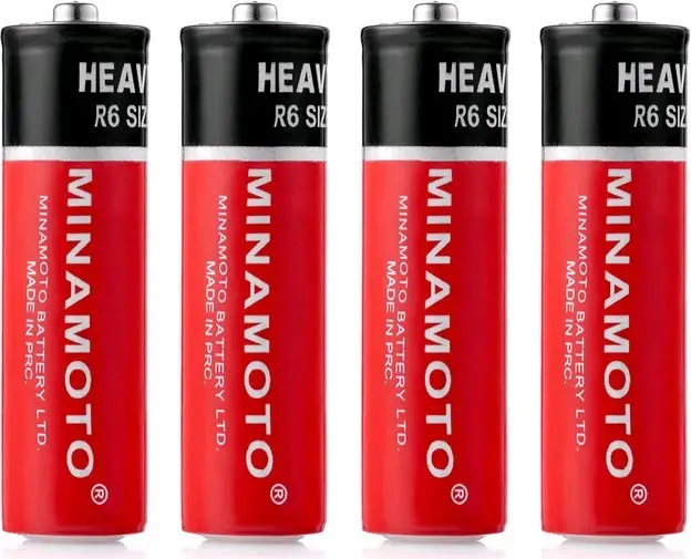 Батарейка Minamoto R6 AA Shrink 4 Heavy Duty 1.5V