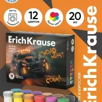 Гуашь 12 цветов ErichKrause Road Beast