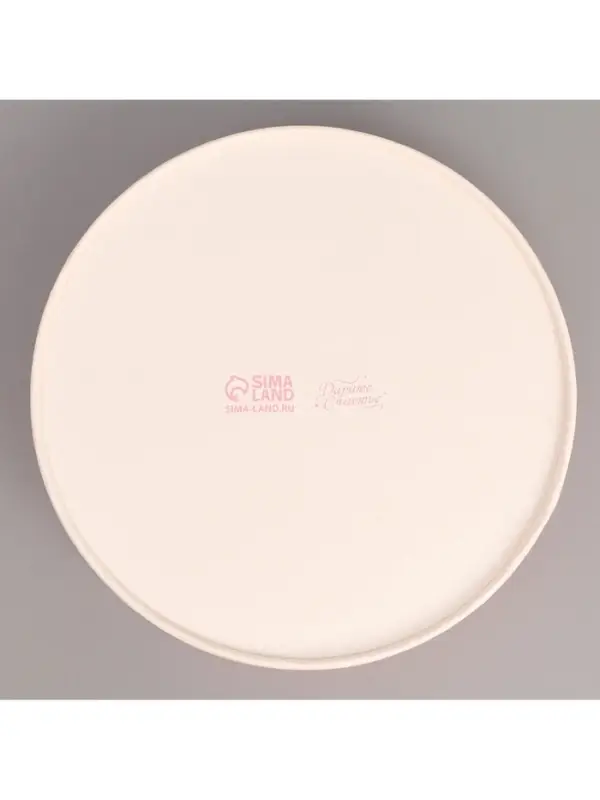 Коробка для макарун, кондитерская упаковка тубус с окном With love 20&times;20&times;5 см