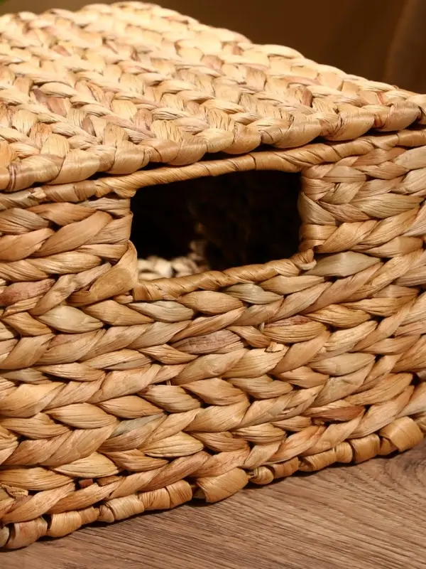 Корзинка прямоугольная с крышкой, 33×22×14 см, водный гиацинт Корзинка прямоугольная с крышкой, 33×22×14 см, водный гиацинт