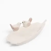 Декоративная подставка для мелочей TAKE IT EASY &laquo;Пташки&raquo;, 21&times;8&times;5 см, белая