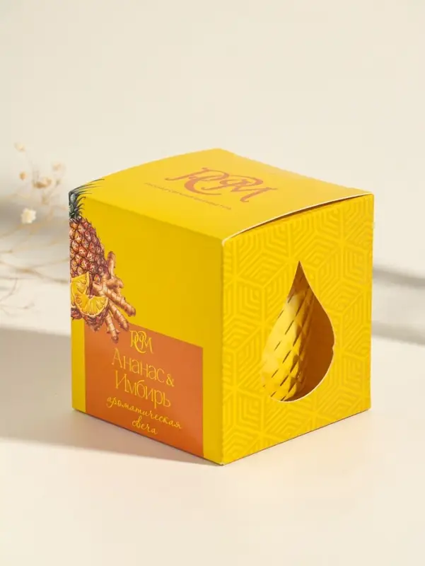 Ароматическая свеча в стакане &laquo;Ананас и имбирь&raquo;, 8&times;8.5 см, 30 ч