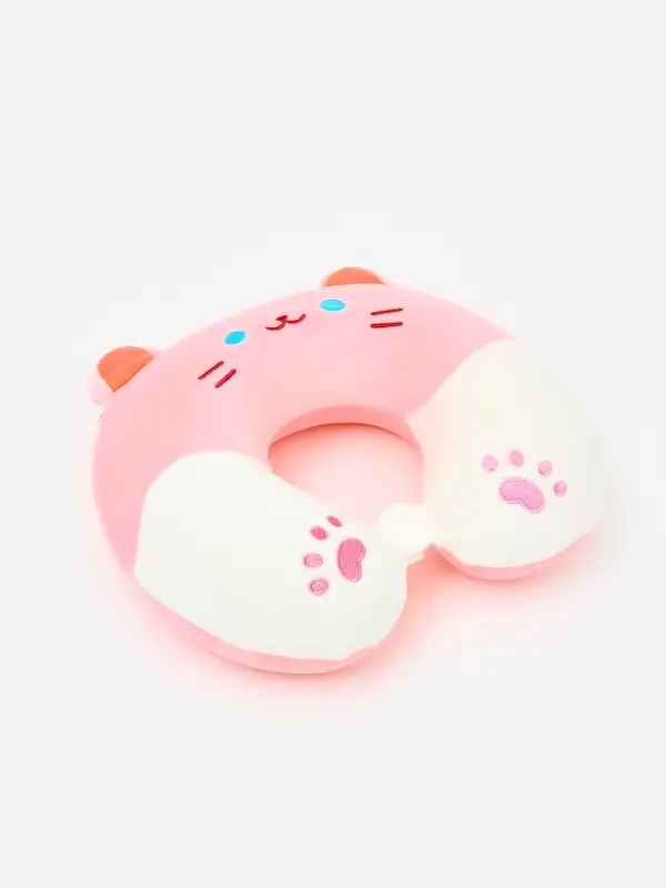 Мягкая игрушка - антистресс подголовник "Кошечка" 32 см