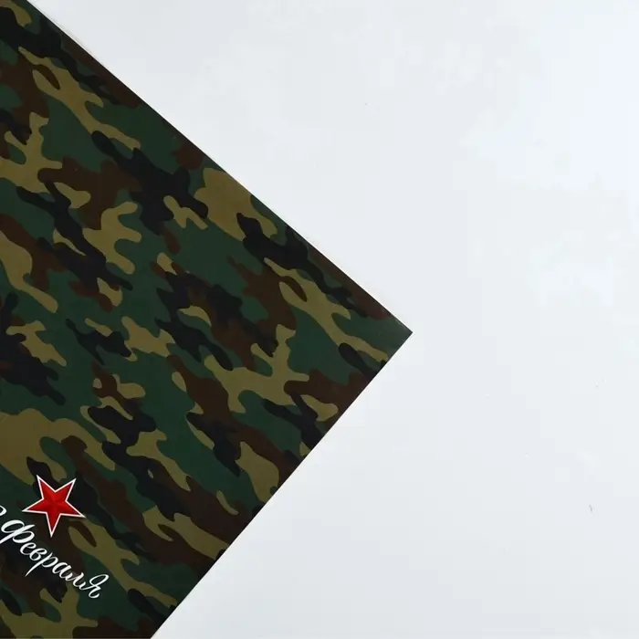 Бумага упаковочная глянцевая &laquo;С 23 февраля&raquo;, 70&times;100 см