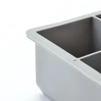 Форма для льда с крышкой &laquo;Заготовка&raquo;, 6 ячеек, 16.5&times;11.5&times;5.5 см, силикон, серая